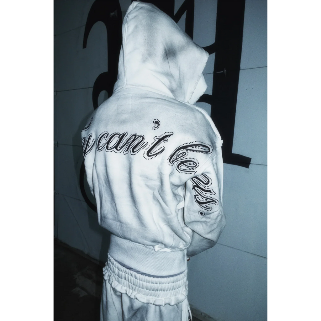 "DIRTY SNOW" CRYSTALIZED SWEATSUIT