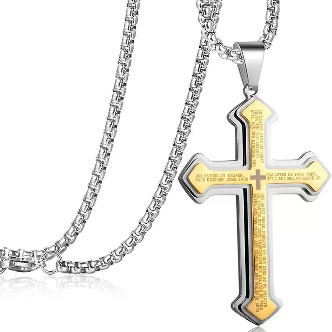 Three-Layer Cross Necklace
