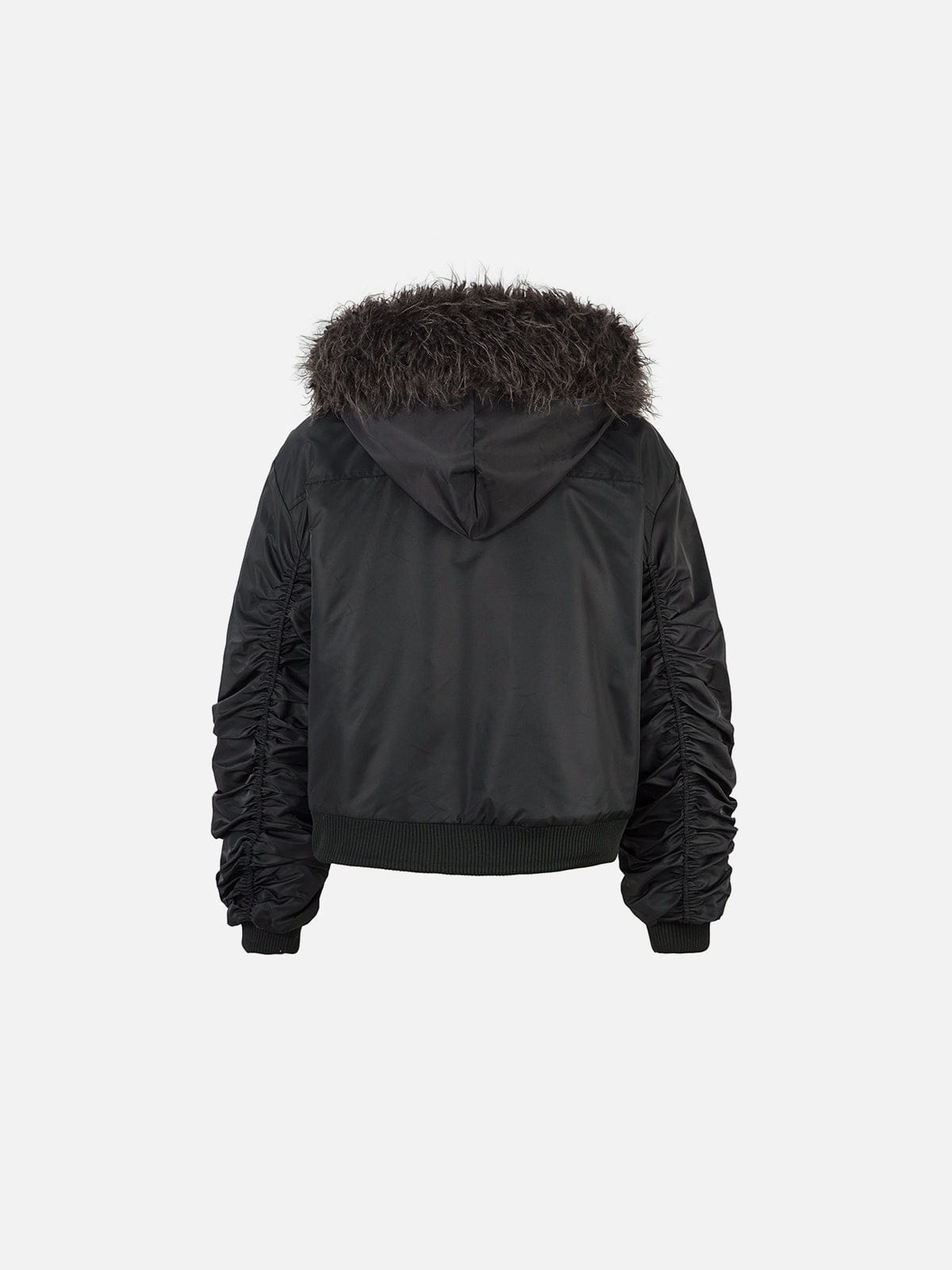 Aelfric Eden Faux Fur Buckle Bomber Coat