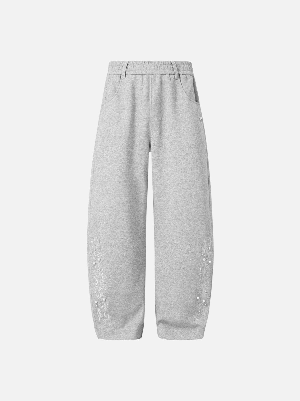 Aelfric Eden Embroidered Pearl Baggy Barrel Sweatpants