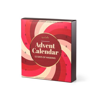Que Bella Advent Calendar 12 days of Masking Gift Set 12ct/2.88 fl oz - Missing Box