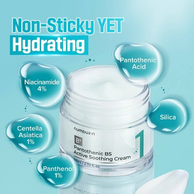numbuzin No.1 Pantothenic B5 Active Soothing Face Cream 2.7 fl oz - New