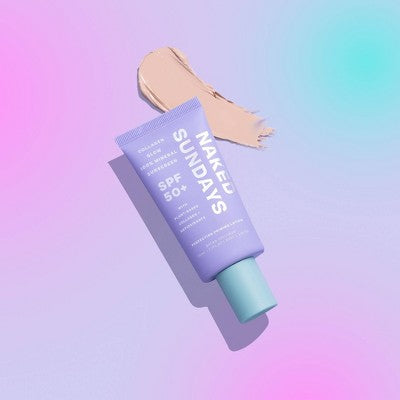 Naked Sundays Collagen Glow Mineral Perfecting Priming Lotion SPF50 + 50ml - Imperfect Box