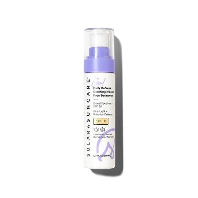 Solara Suncare Go! Daily Defense Soothing Mineral Face Sunscreen SPF 30 1.7 fl oz - Imperfect Box