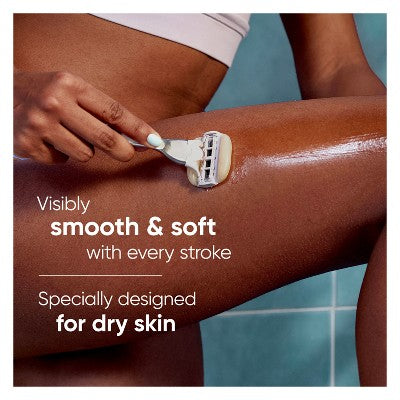 Venus Moistureglide Women's Razor Handle 2 Blade Refills + Shower Holder - Imperfect Box