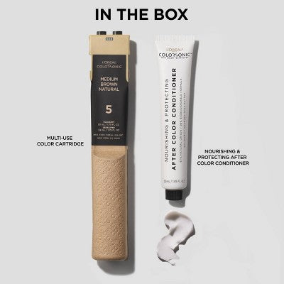 L'Oreal Paris Colorsonic Permanent Hair Color Cartridge Light Brown Intense Red 6RR - Imperfect Box