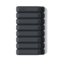 Bala Bangles 2pc Wrist & Ankle Weight Set Charcoal 2lb Adjustable Steel; Silicone Weights - Imperfect Box