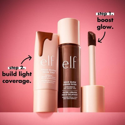 e.l.f. Halo Glow Liquid Filter Highlighter 1 Fair 1.06 fl oz - New