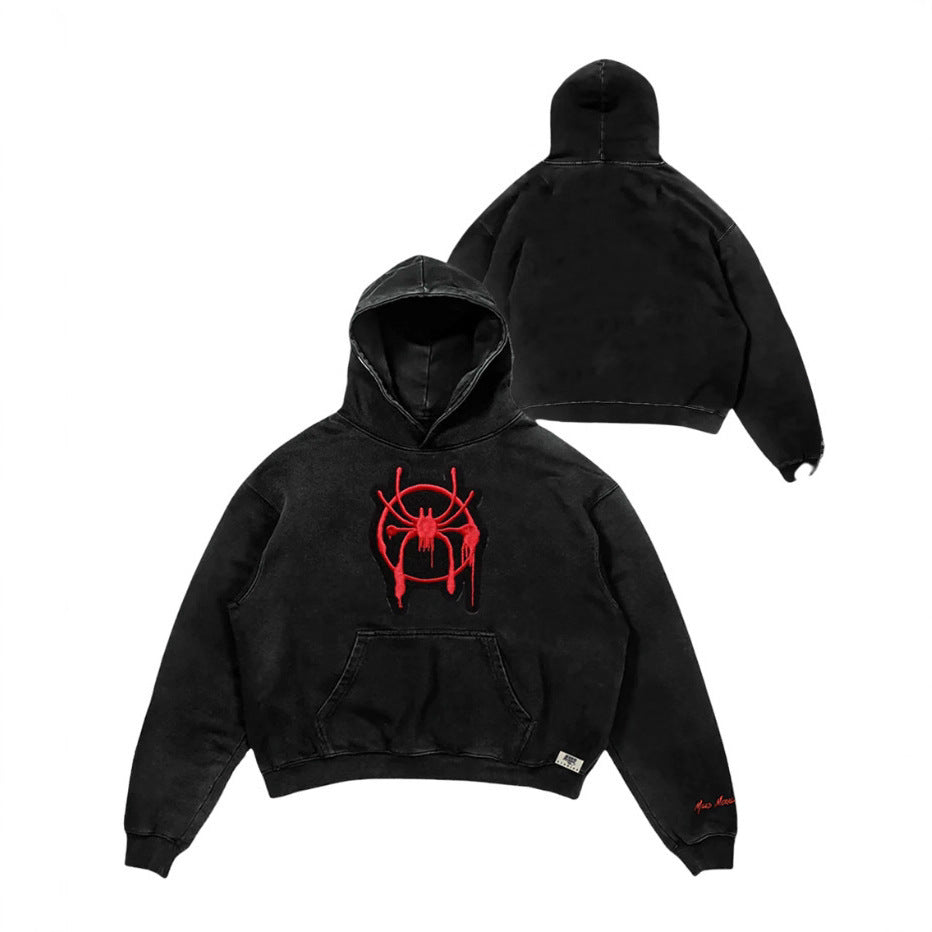 New hooded shirt Japanese men's high street loose top