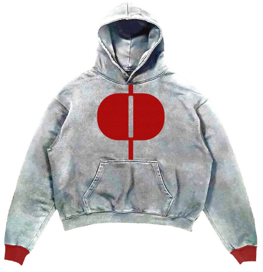 New hooded shirt Japanese men's high street loose top