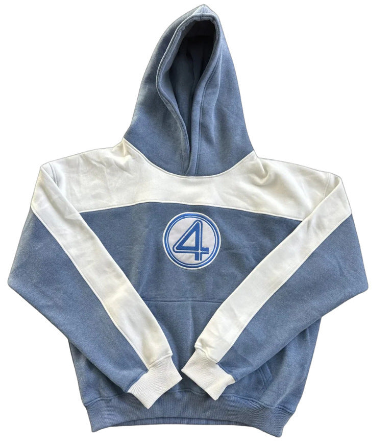 New hooded shirt Japanese men's high street loose top