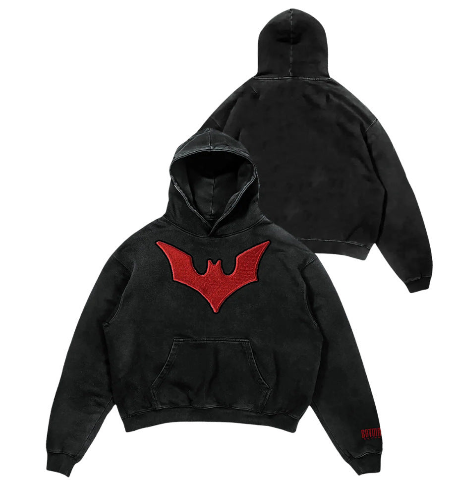 New hooded shirt Japanese men's high street loose top
