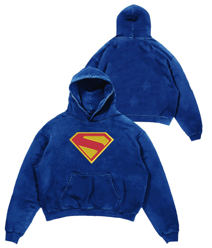 New hooded shirt Japanese men's high street loose top