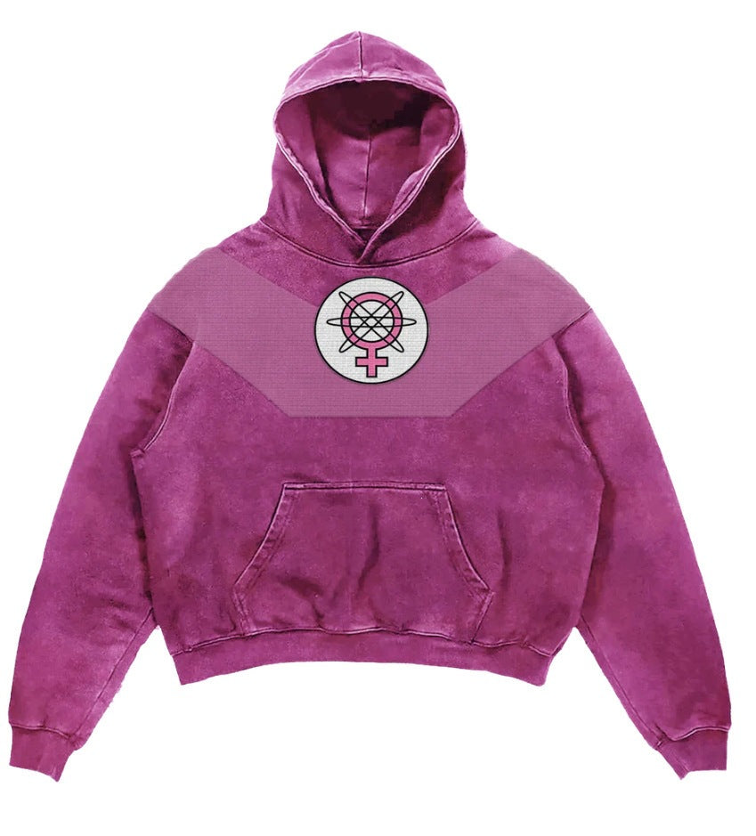 New hooded shirt Japanese men's high street loose top