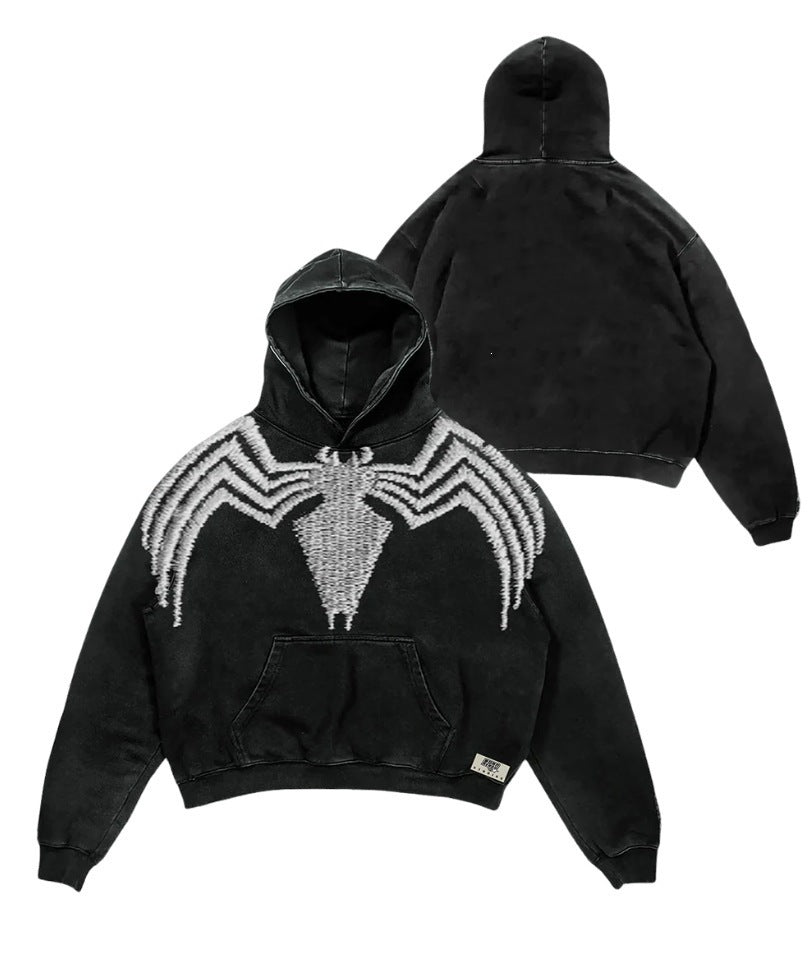 New hooded shirt Japanese men's high street loose top