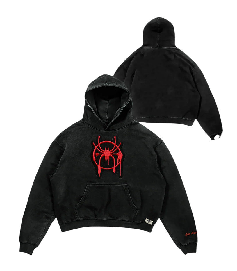 New hooded shirt Japanese men's high street loose top