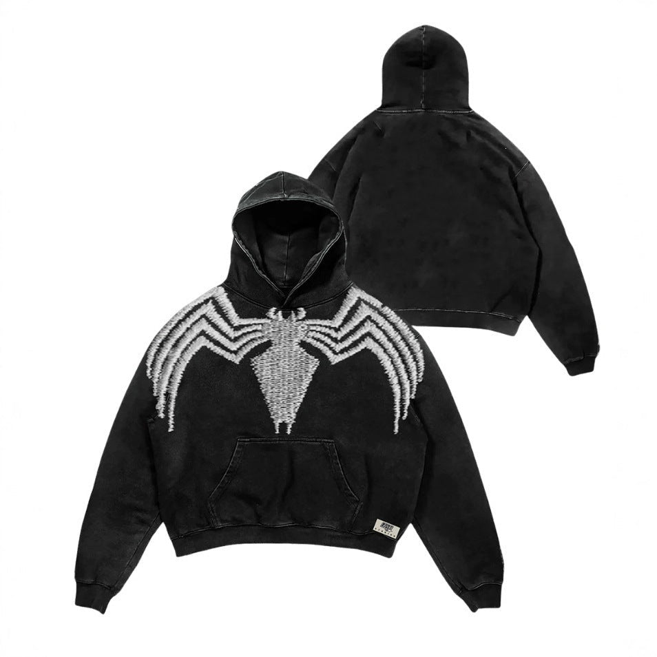 New hooded shirt Japanese men's high street loose top