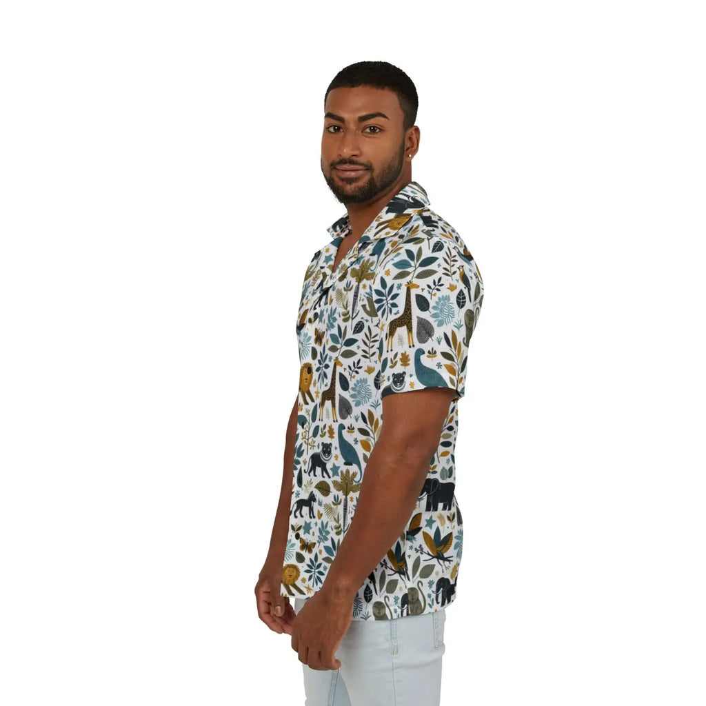 Hawaiian Camp Shirt – Bold Nature Prints - Dipaliz
