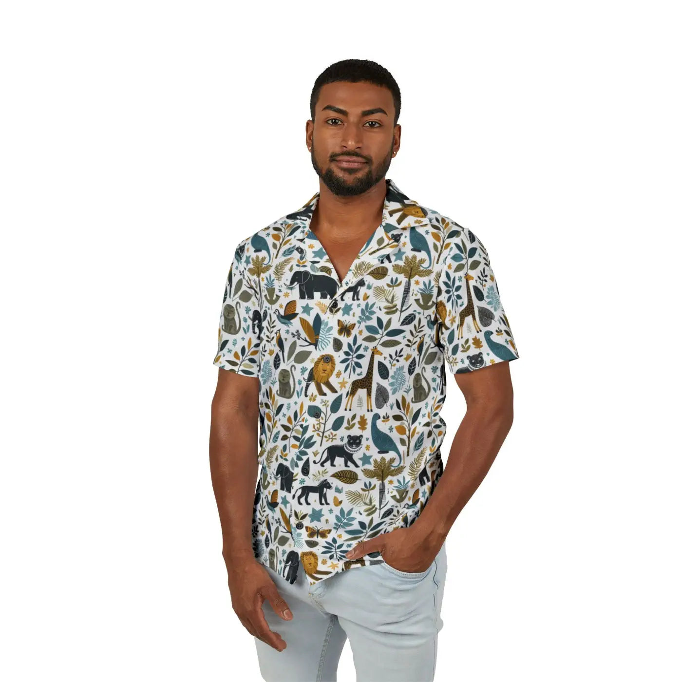Hawaiian Camp Shirt – Bold Nature Prints - Dipaliz