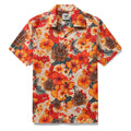 Tiki Hawaiian Shirt For Men Designer Floral Shirt Camp Collar 100% Cotton