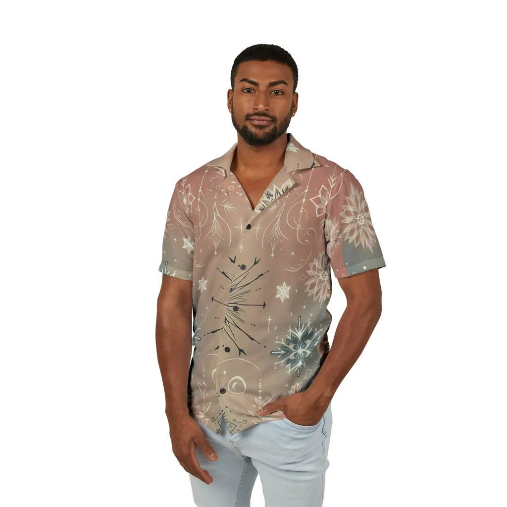 Hawaiian Camp Shirt – Christmas Sparkle - Dipaliz