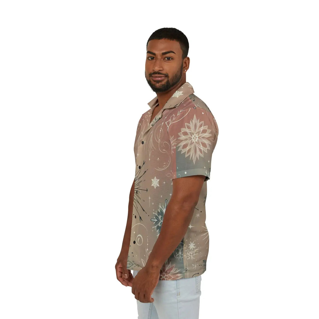 Hawaiian Camp Shirt – Christmas Sparkle - Dipaliz