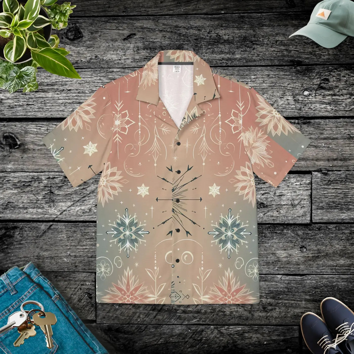 Hawaiian Camp Shirt – Christmas Sparkle - Dipaliz