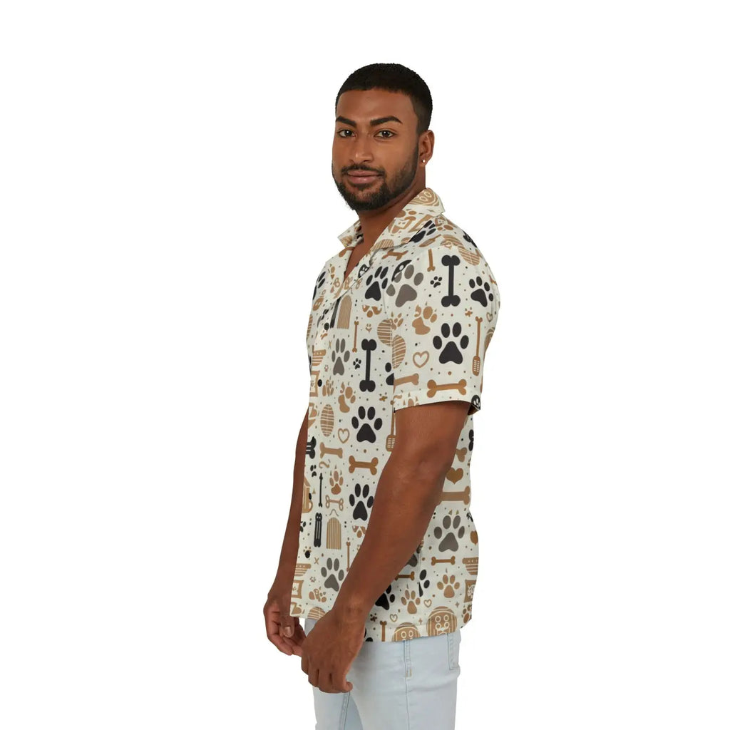 Dog Lover’s Hawaiian Camp Shirt – Summer Style - Dipaliz