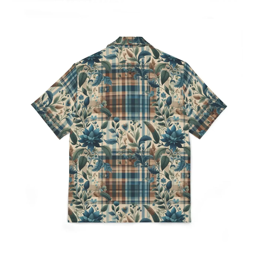 Floral Plaid Hawaiian – Breathable Summer - Dipaliz