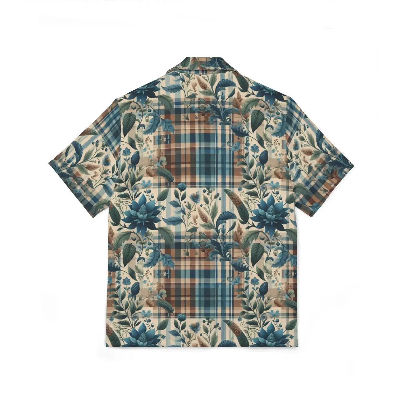 Floral Plaid Hawaiian – Breathable Summer - Dipaliz