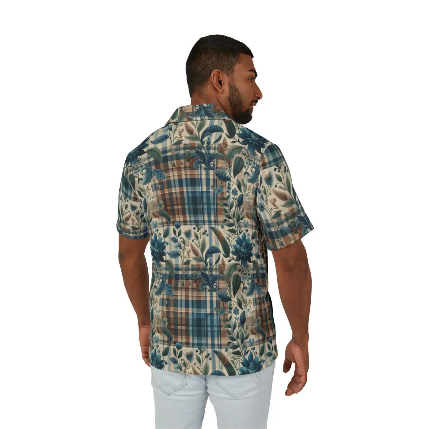 Floral Plaid Hawaiian – Breathable Summer - Dipaliz