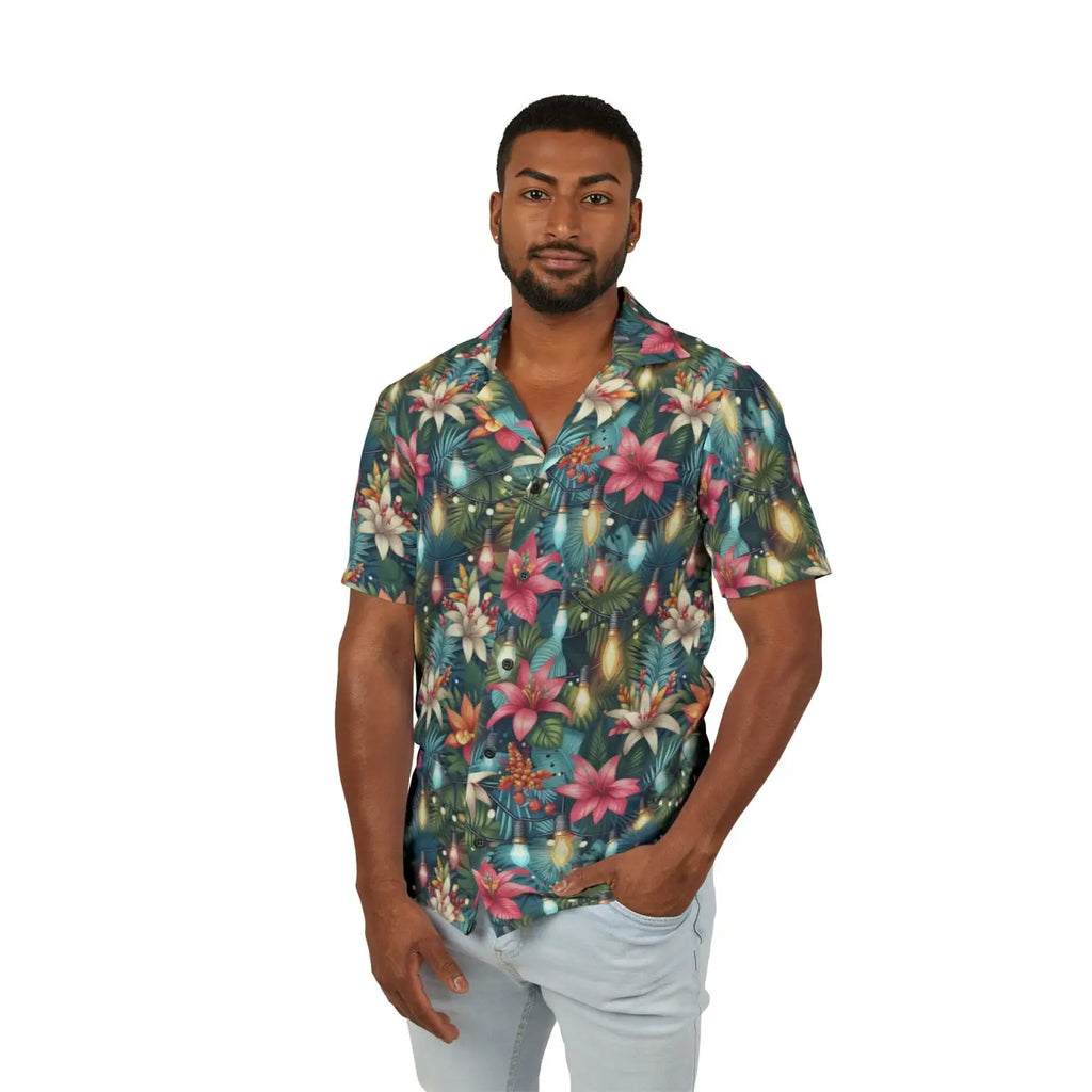 Festive Hawaiian Camp Shirt – Women Holiday - Dipaliz