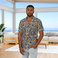 Bold Geometric Hawaiian Camp Shirt – Summer - Dipaliz