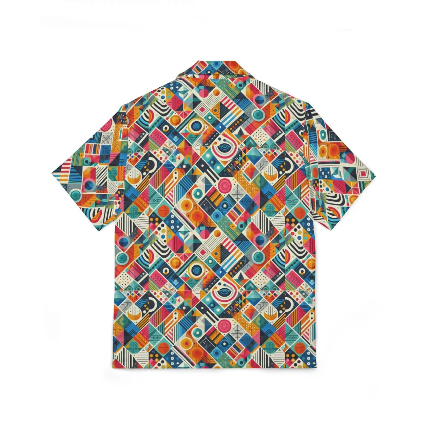 Vibrant Hawaiian Camp Geometric Tailored Fit - Dipaliz