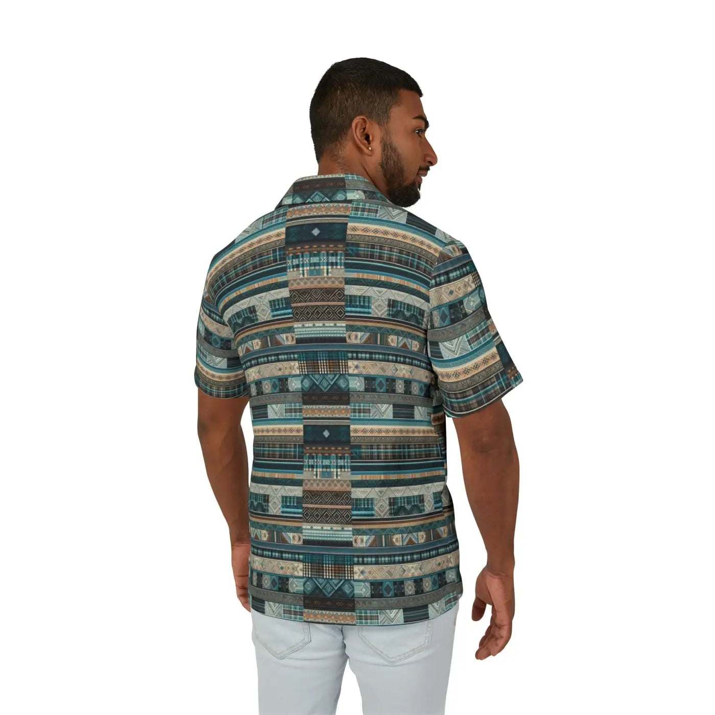 Green Plaid Hawaiian Camp Shirt – Summer Top - Dipaliz