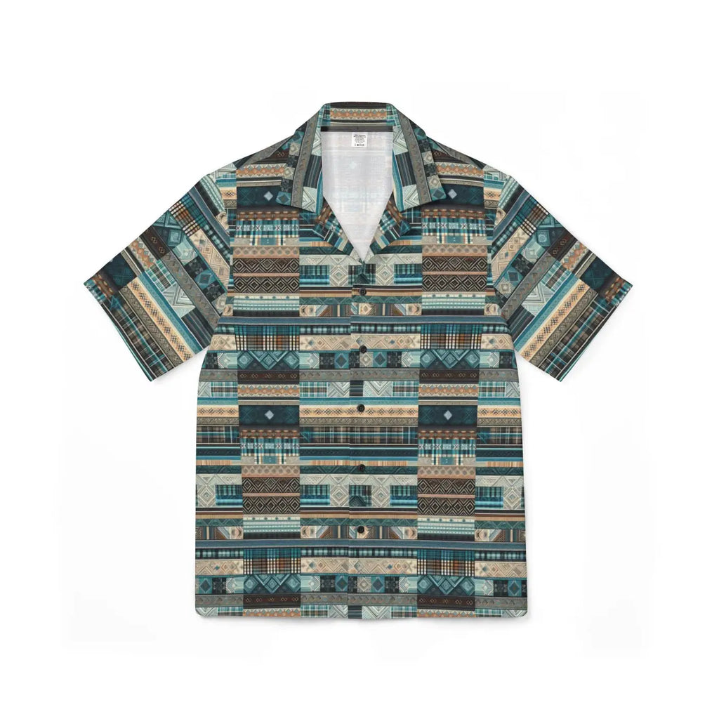 Green Plaid Hawaiian Camp Shirt – Summer Top - Dipaliz