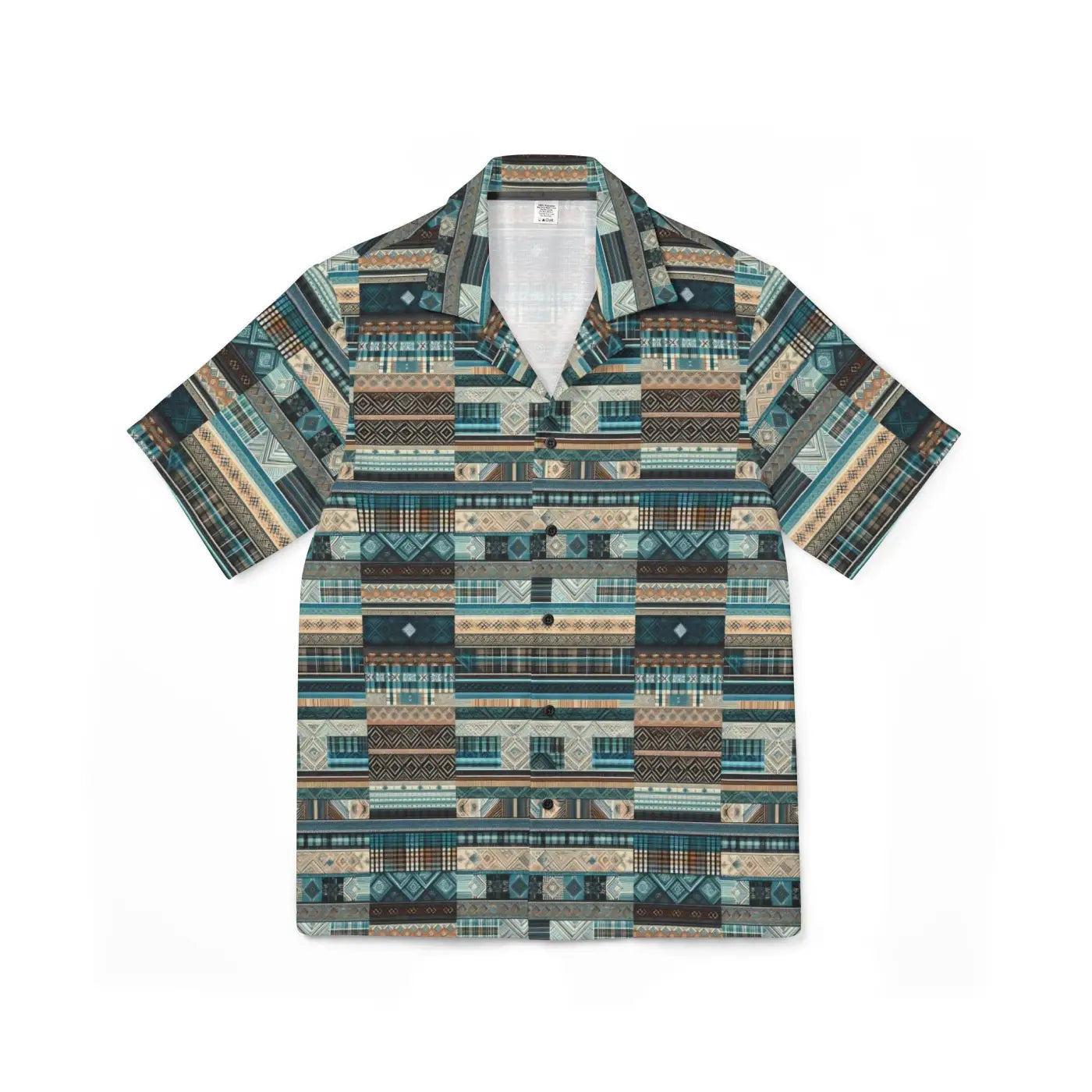 Green Plaid Hawaiian Camp Shirt – Summer Top - Dipaliz