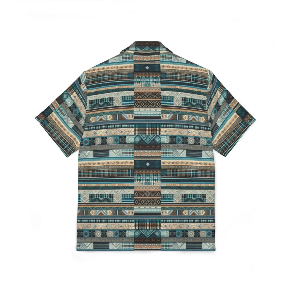 Green Plaid Hawaiian Camp Shirt – Summer Top - Dipaliz