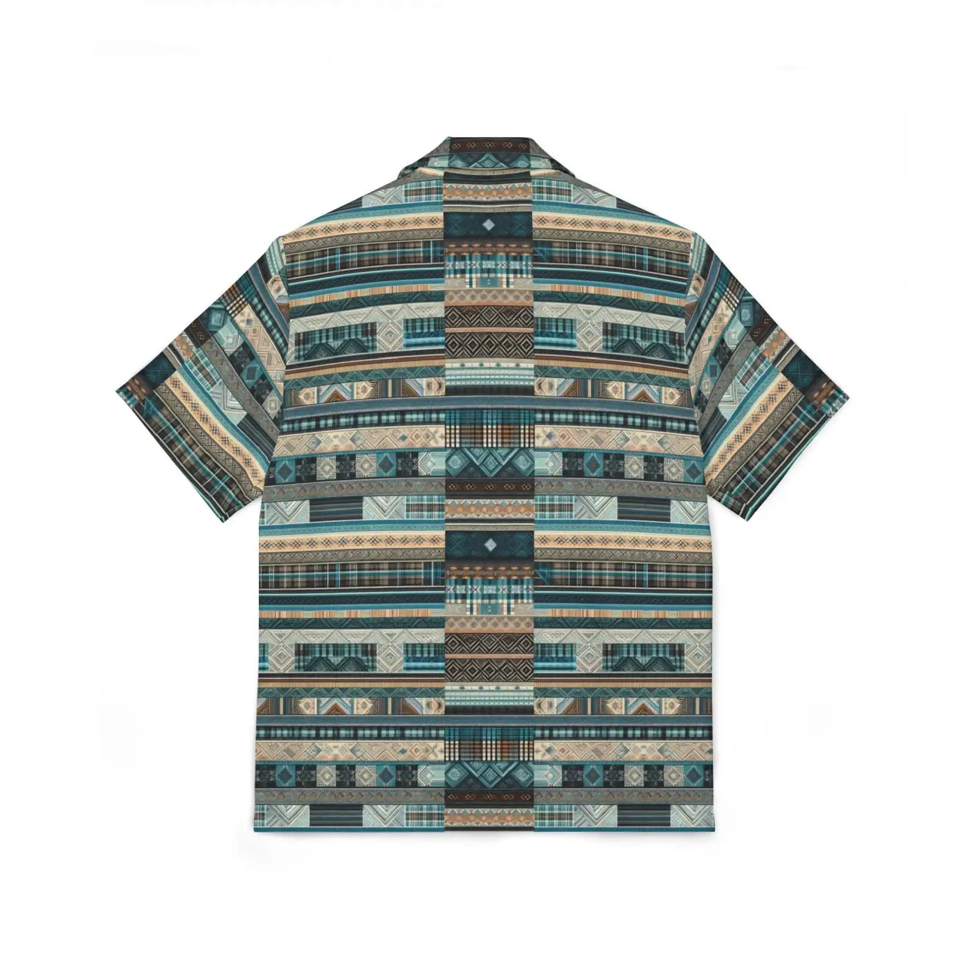 Green Plaid Hawaiian Camp Shirt – Summer Top - Dipaliz