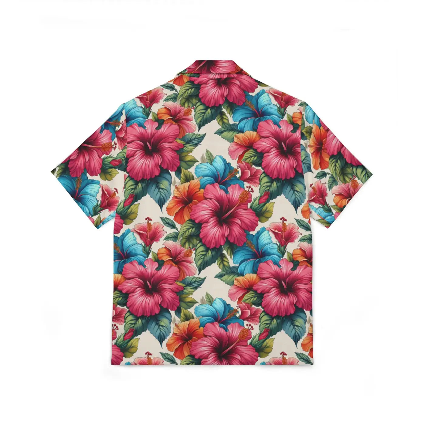 Vibrant Hawaiian Camp Shirt – Hibiscus Flowers - Dipaliz