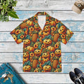 Jack Lantern Hawaiian Camp Shirt – Palm Leaves - Dipaliz