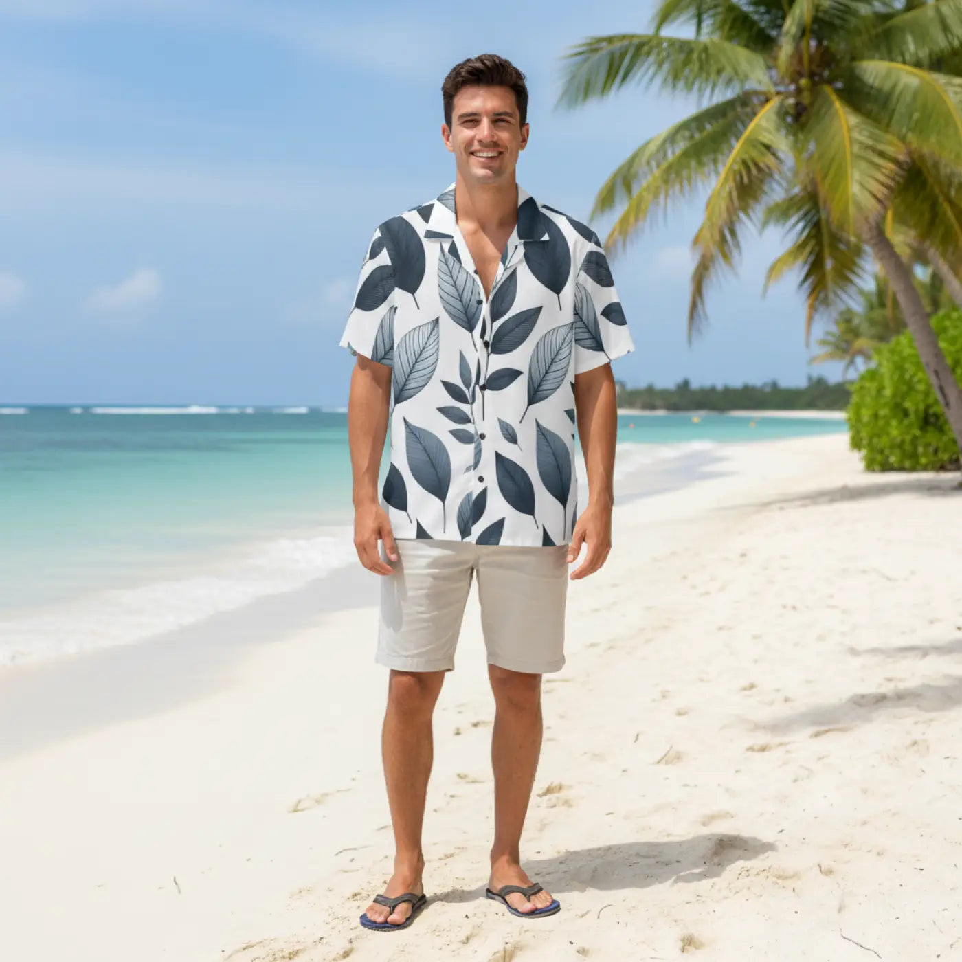 Hawaiian Camp Shirt – Summer Vibes Polyester - Dipaliz