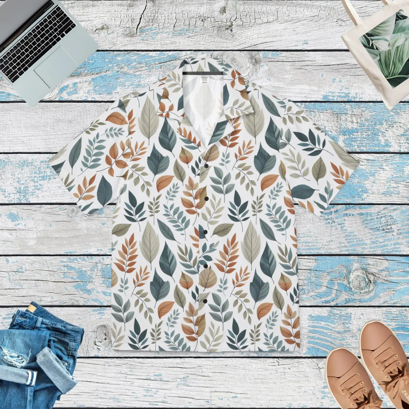 Vibrant Hawaiian Camp Shirt – Tropical Linen - Dipaliz