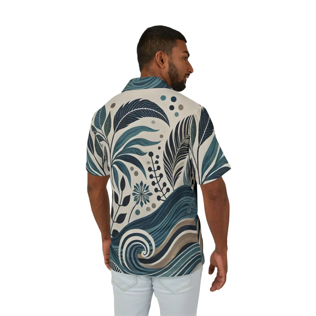 Wave Prints Hawaiian Camp Shirt – Summer Vibes - Dipaliz