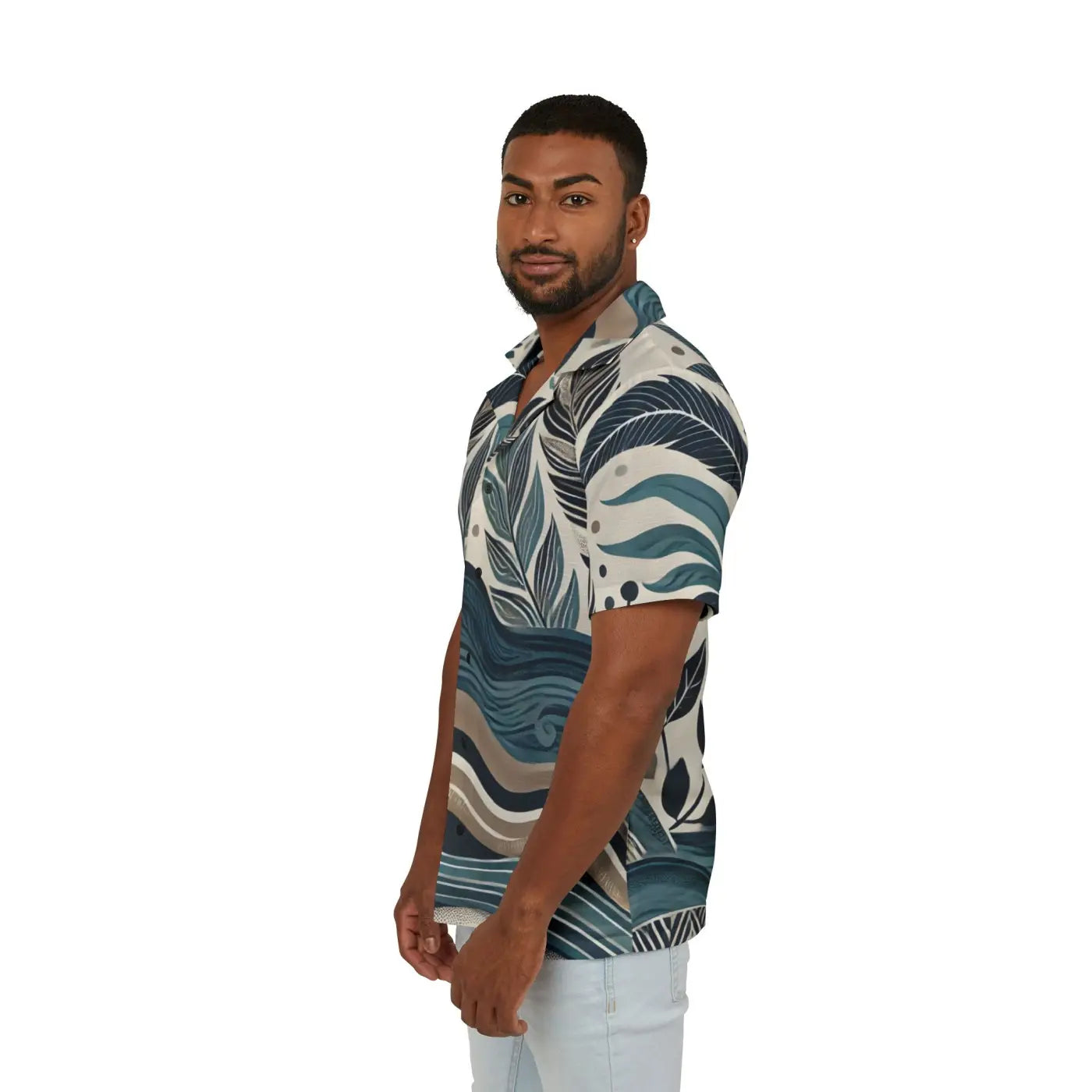 Wave Prints Hawaiian Camp Shirt – Summer Vibes - Dipaliz