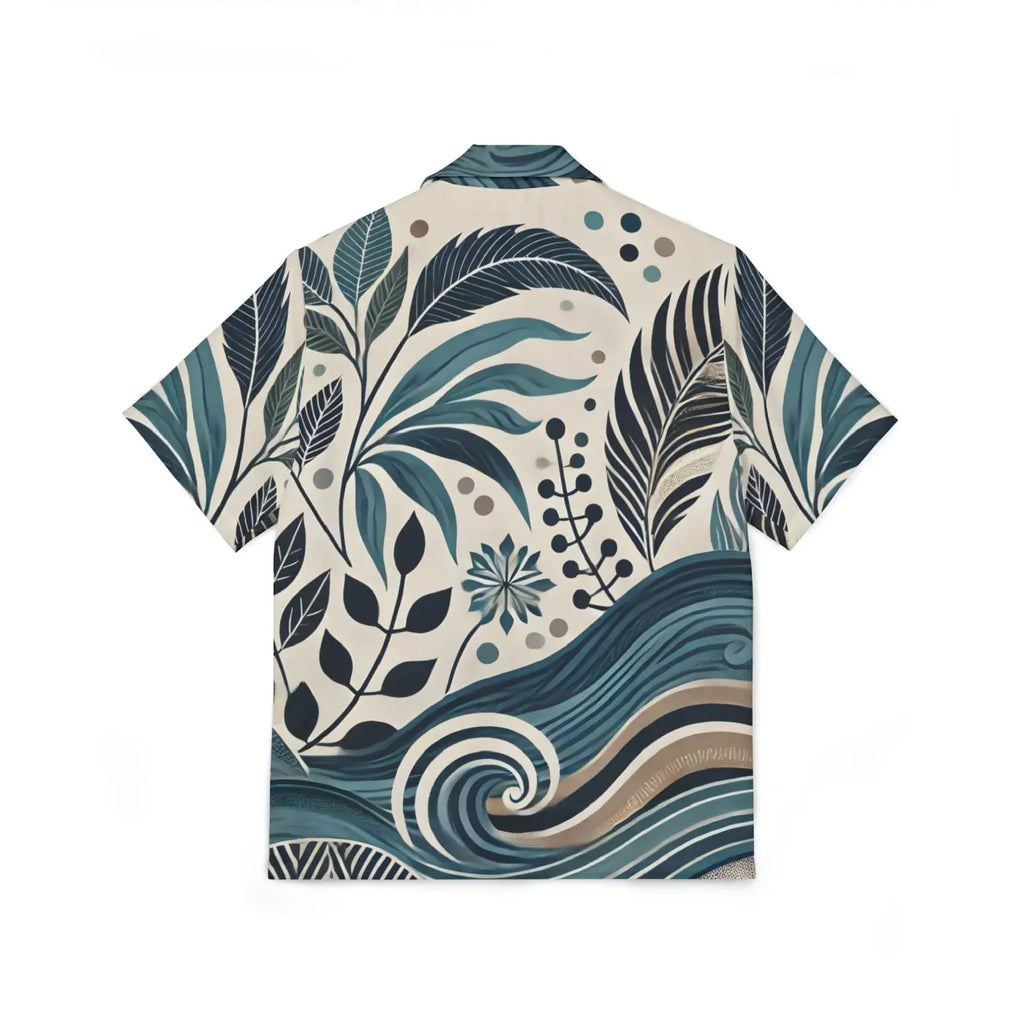 Wave Prints Hawaiian Camp Shirt – Summer Vibes - Dipaliz