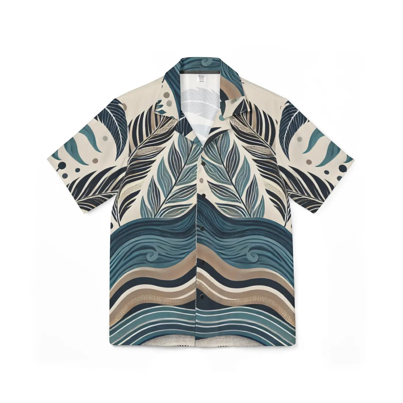 Wave Prints Hawaiian Camp Shirt – Summer Vibes - Dipaliz
