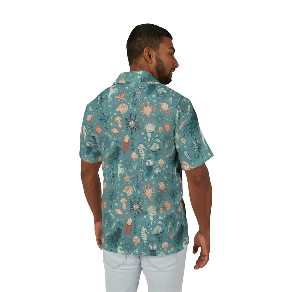 Vibrant Hawaiian Camp Marine Animals Linen - Dipaliz