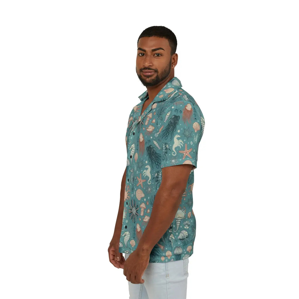 Vibrant Hawaiian Camp Marine Animals Linen - Dipaliz
