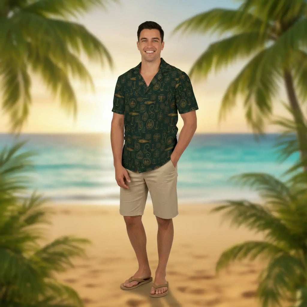 Hawaiian Camp Shirt – Tropical Flair Cotton - Dipaliz